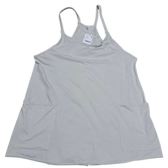 Free People Movement Hot Shot V- Neck Sleeveless Patch Pocket Mini Dress Large - Picture 5 of 13